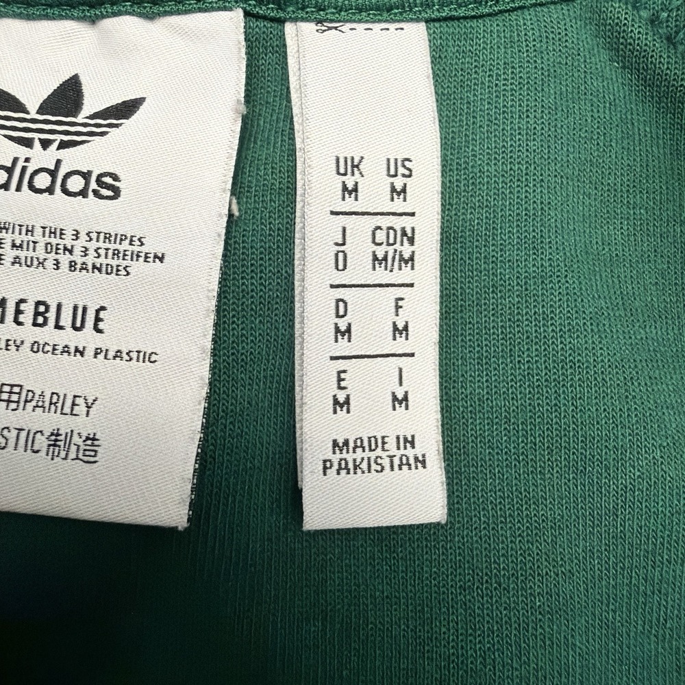 Adidas Originals SST Track Jacket Mens M Green Primeblue Trefoil Full Zip HC8626 - Picture 6 of 11